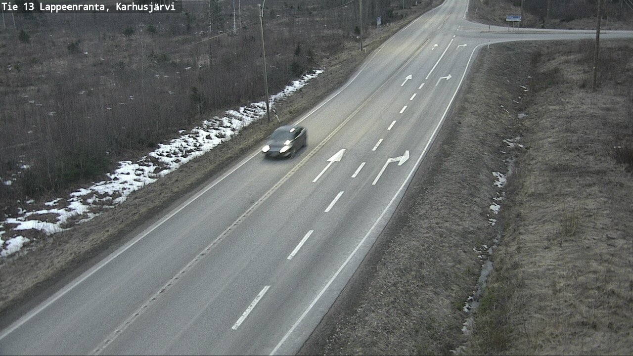 Weather Camera Image Road 13 Karhusjärvi, Lappeenranta, Etelä-Karjala