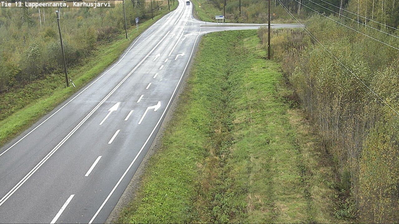 Weather Camera Image Road 13 Karhusjärvi, Lappeenranta, Etelä-Karjala