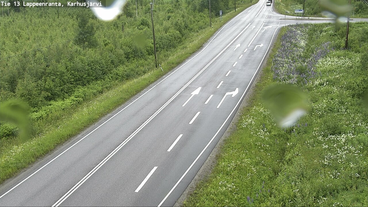 Weather Camera Image Väg 13 Karhusjärvi, Lappeenranta, Etelä-Karjala