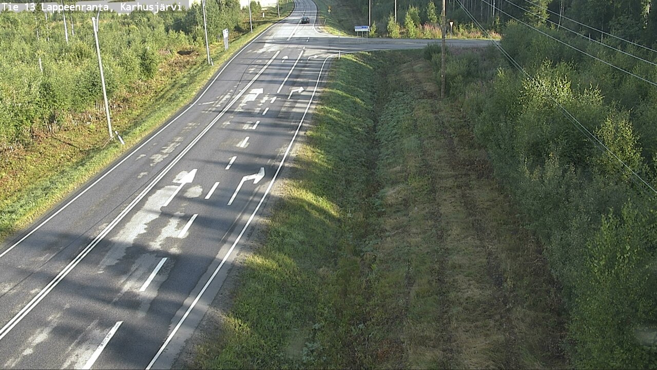 Weather Camera Image Road 13 Karhusjärvi, Lappeenranta, Etelä-Karjala