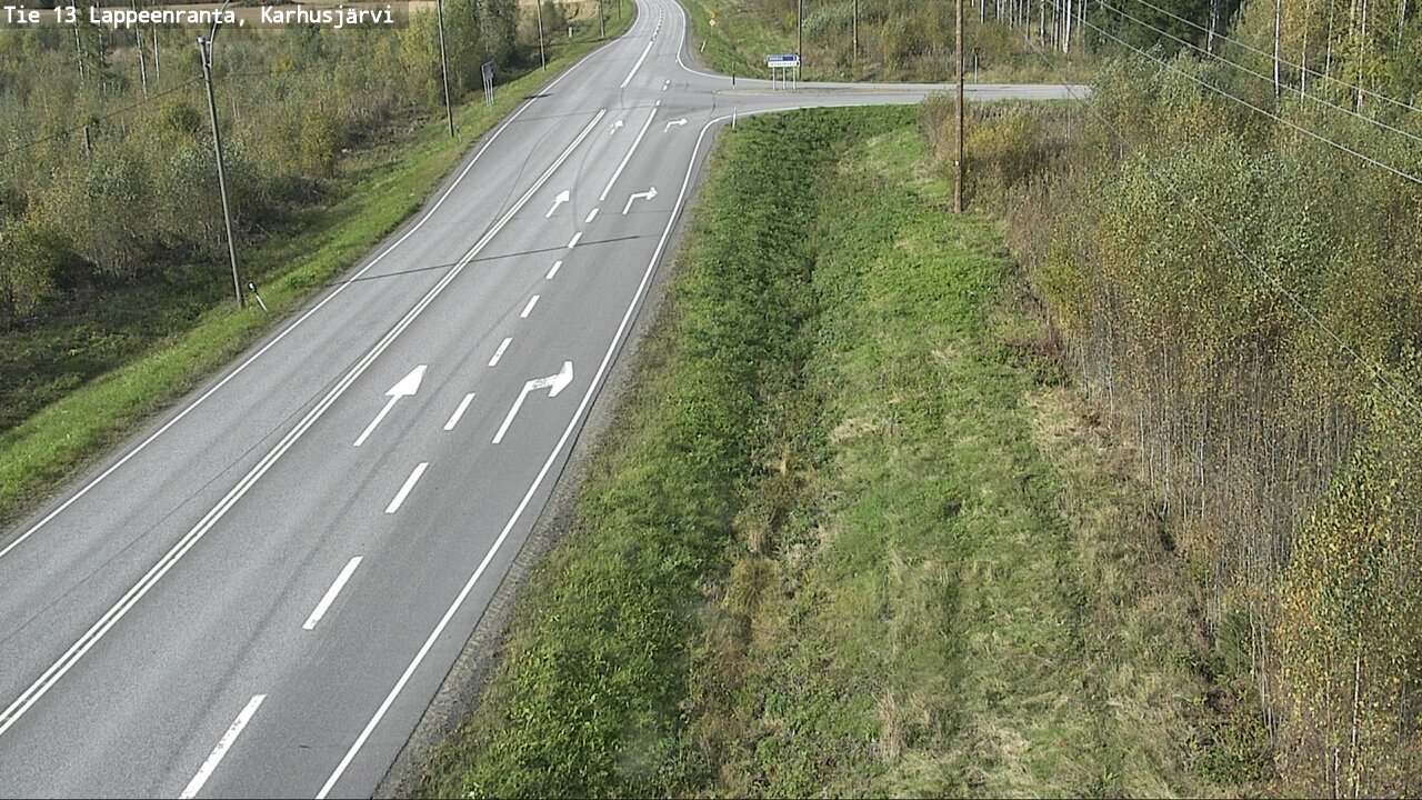 Weather Camera Image Road 13 Karhusjärvi, Lappeenranta, Etelä-Karjala