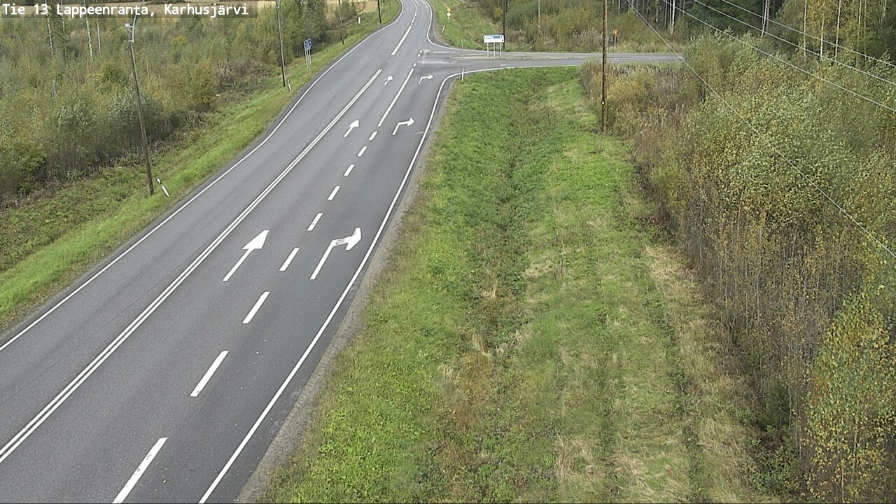 Weather Camera Image Road 13 Karhusjärvi, Lappeenranta, Etelä-Karjala