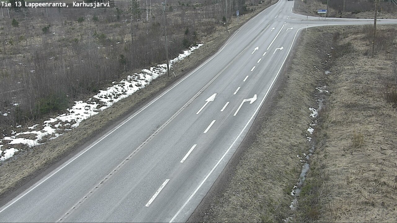 Weather Camera Image Road 13 Karhusjärvi, Lappeenranta, Etelä-Karjala