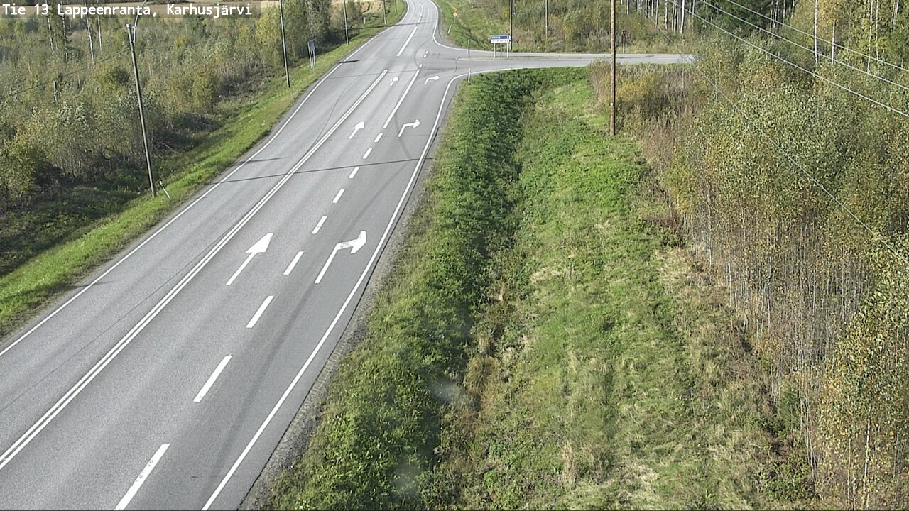 Weather Camera Image Road 13 Karhusjärvi, Lappeenranta, Etelä-Karjala
