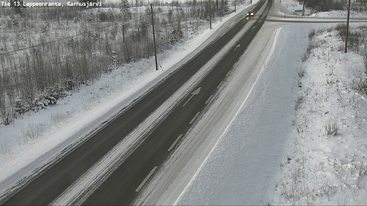 Weather Camera Image Road 13 Karhusjärvi, Lappeenranta, Etelä-Karjala
