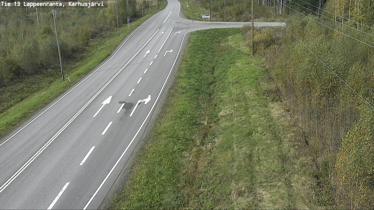 Weather Camera Image Road 13 Karhusjärvi, Lappeenranta, Etelä-Karjala
