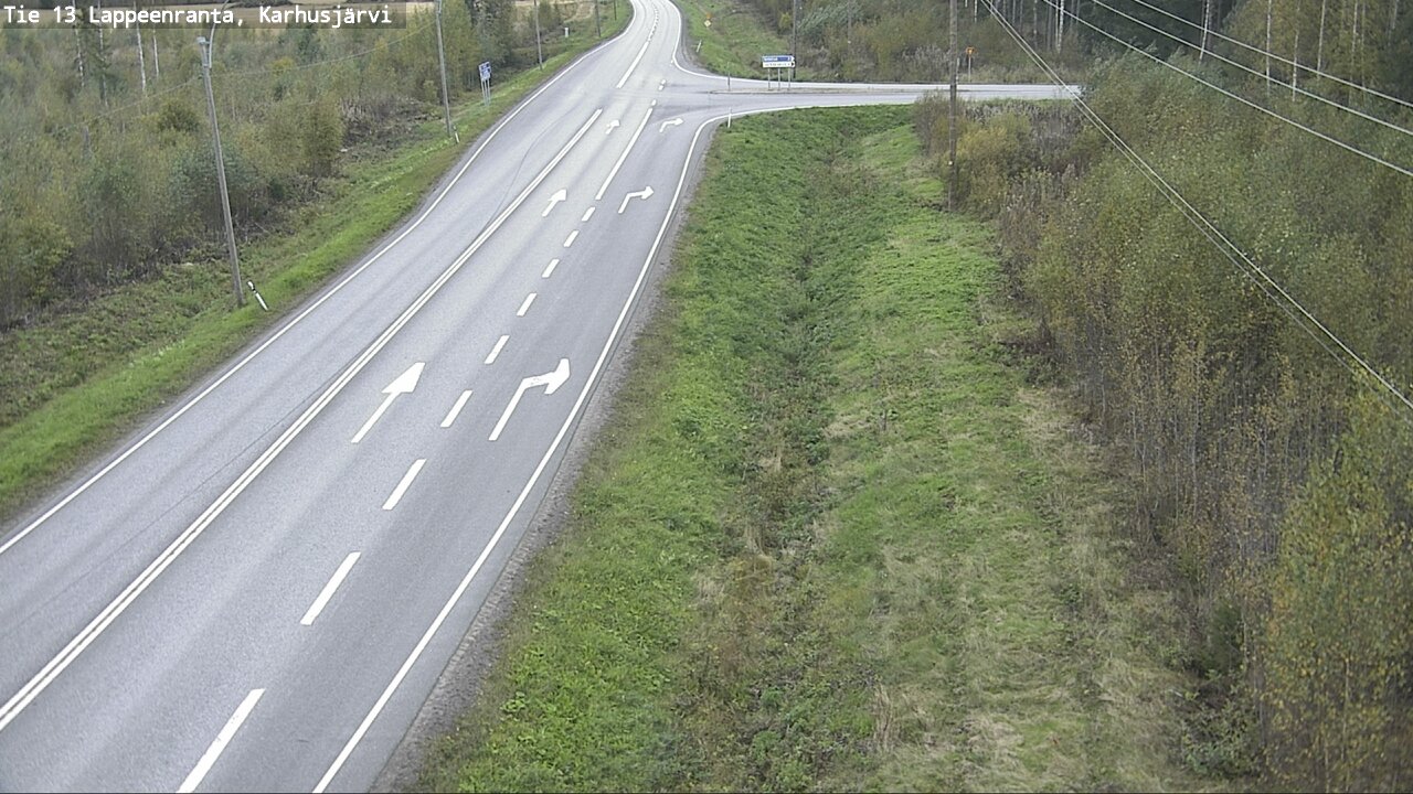 Weather Camera Image Road 13 Karhusjärvi, Lappeenranta, Etelä-Karjala
