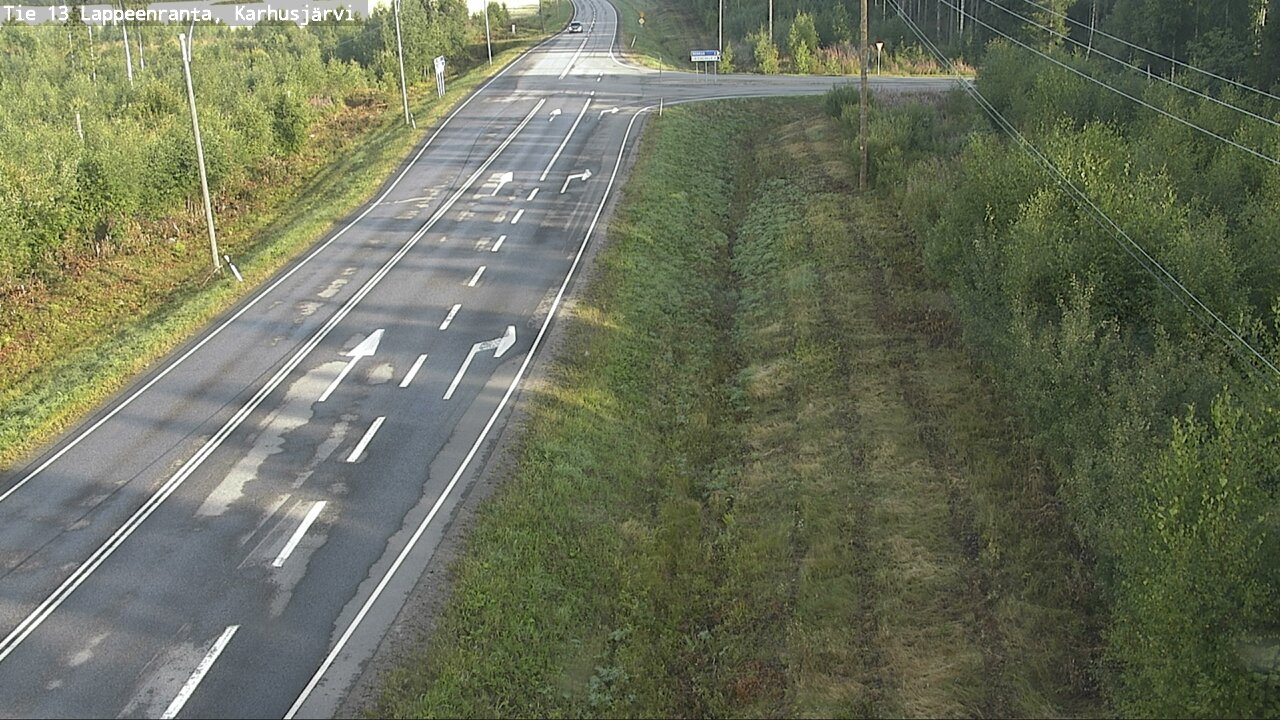 Weather Camera Image Road 13 Karhusjärvi, Lappeenranta, Etelä-Karjala