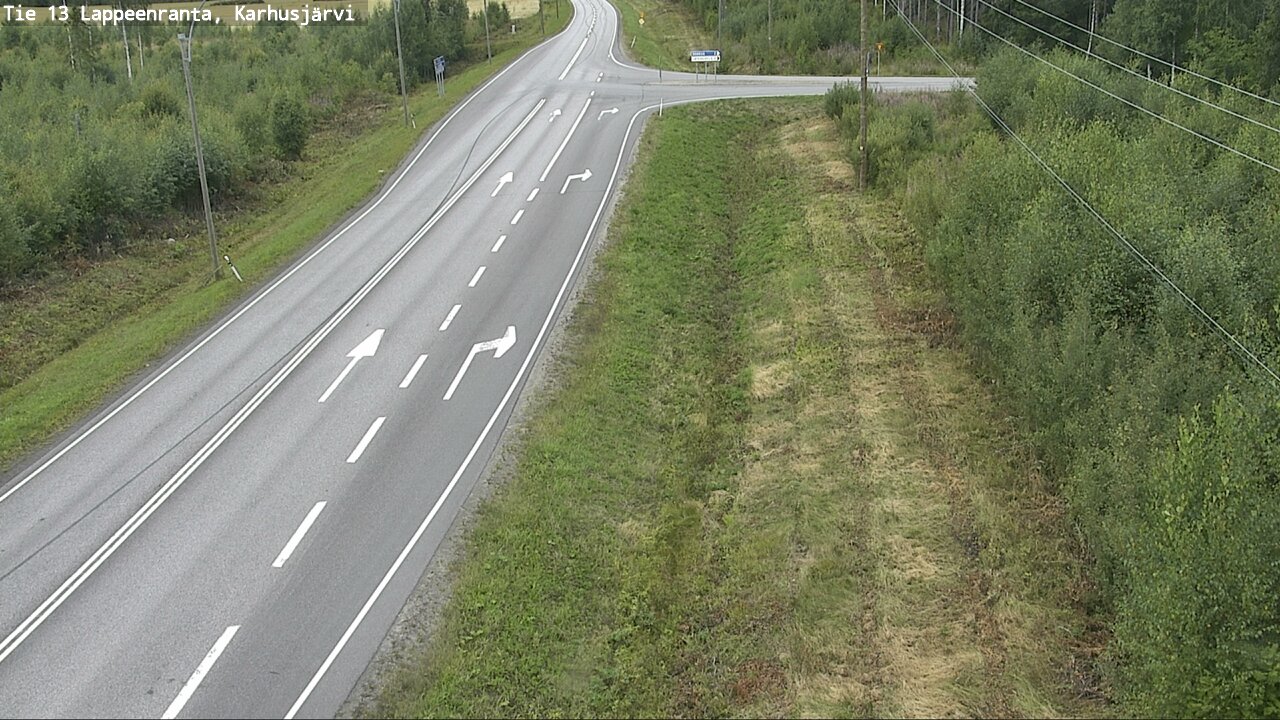 Weather Camera Image Road 13 Karhusjärvi, Lappeenranta, Etelä-Karjala