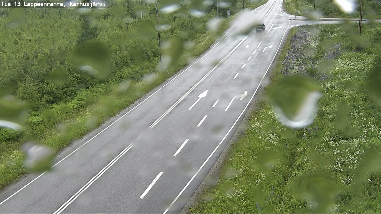Weather Camera Image Väg 13 Karhusjärvi, Lappeenranta, Etelä-Karjala