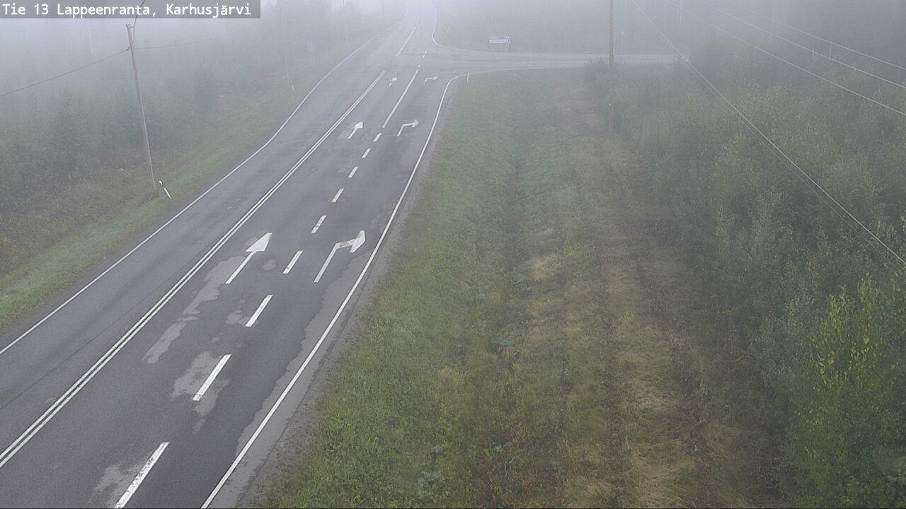 Weather Camera Image Road 13 Karhusjärvi, Lappeenranta, Etelä-Karjala