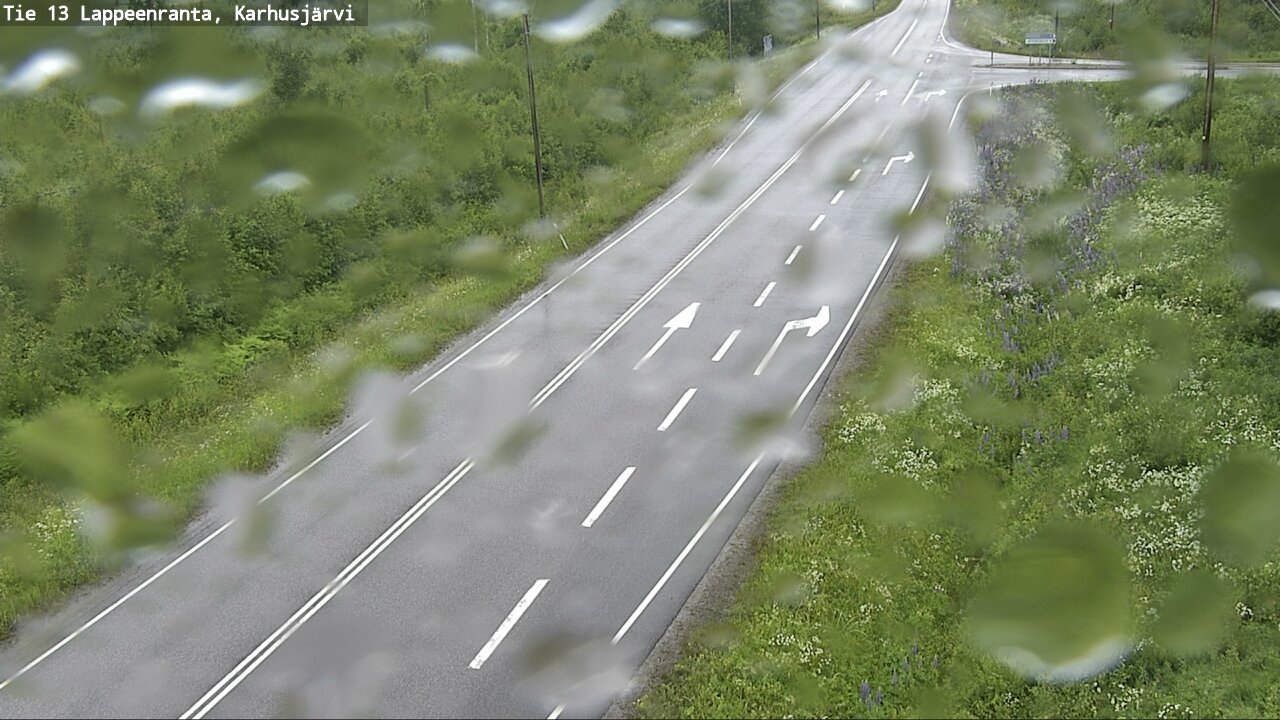 Weather Camera Image Väg 13 Karhusjärvi, Lappeenranta, Etelä-Karjala