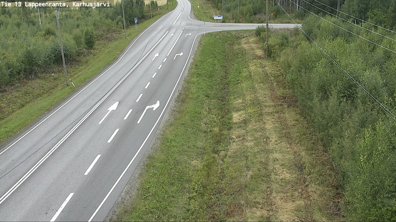 Weather Camera Image Road 13 Karhusjärvi, Lappeenranta, Etelä-Karjala