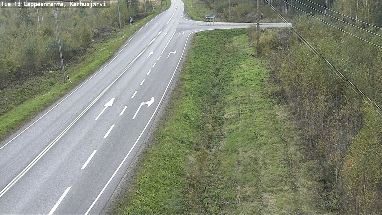 Weather Camera Image Road 13 Karhusjärvi, Lappeenranta, Etelä-Karjala