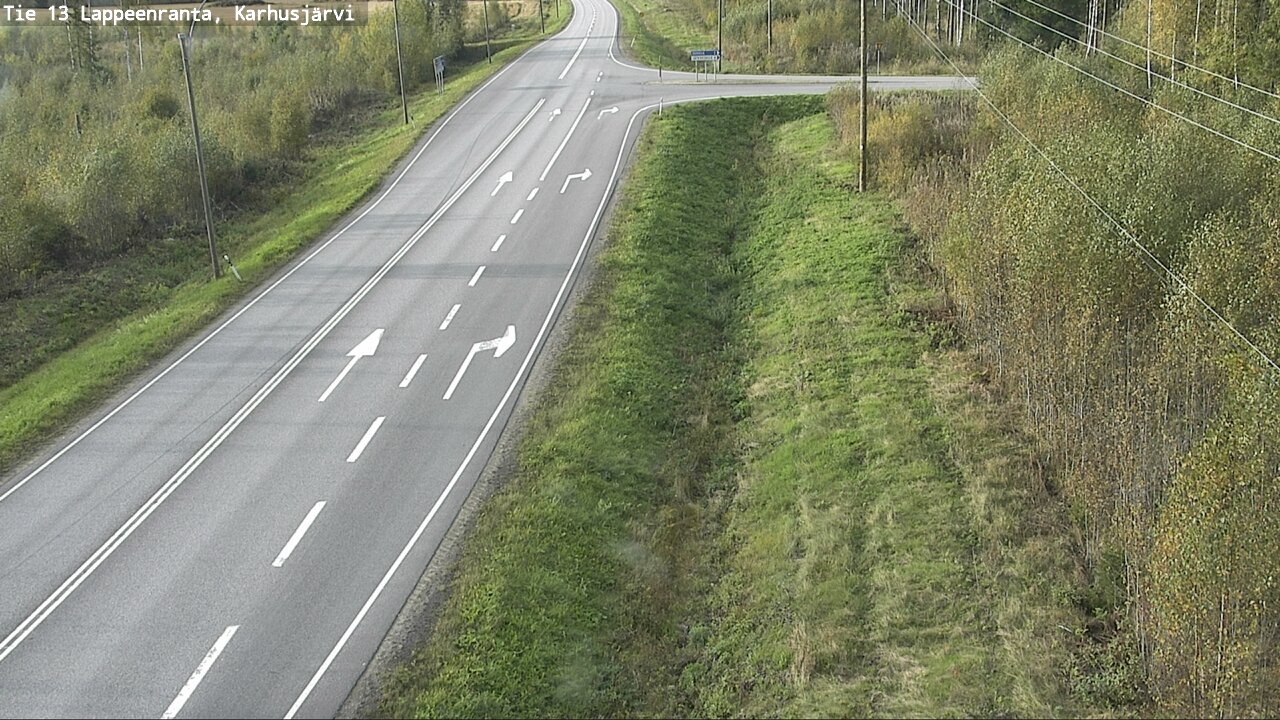 Weather Camera Image Road 13 Karhusjärvi, Lappeenranta, Etelä-Karjala