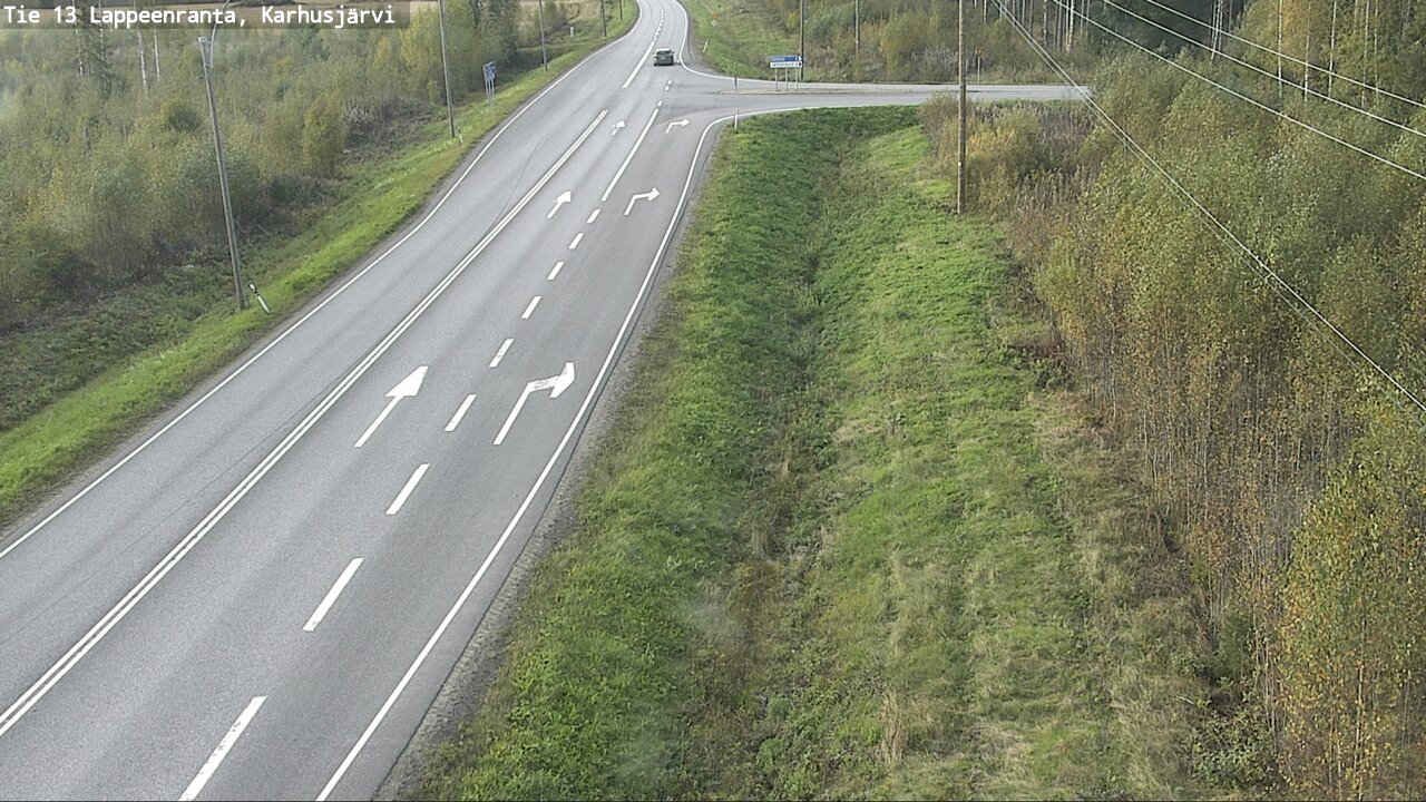 Weather Camera Image Road 13 Karhusjärvi, Lappeenranta, Etelä-Karjala