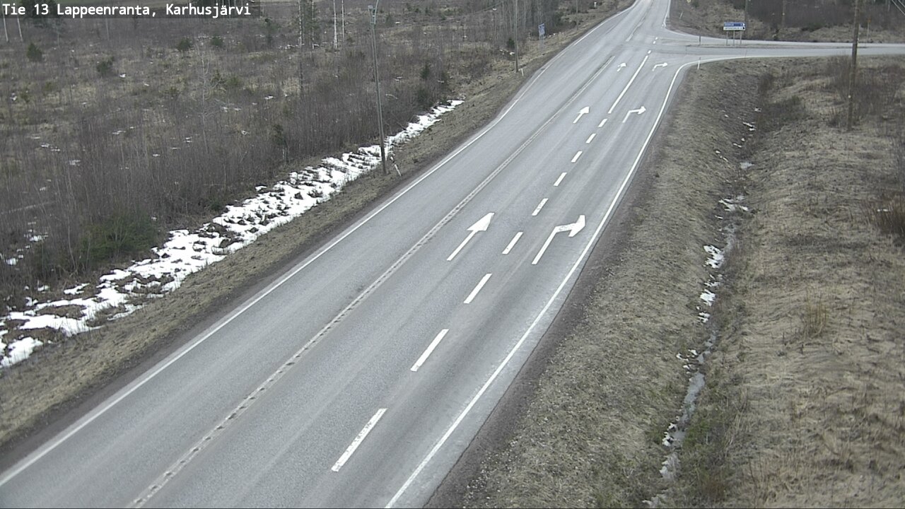Weather Camera Image Road 13 Karhusjärvi, Lappeenranta, Etelä-Karjala