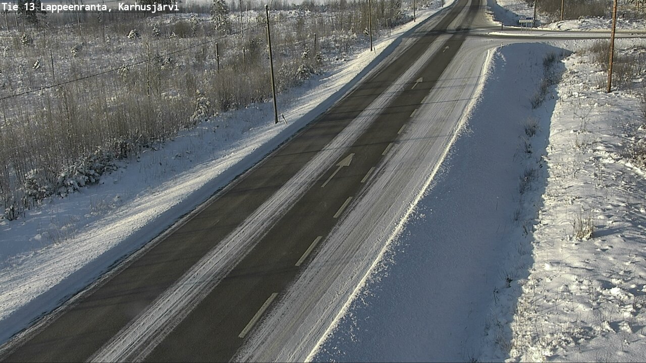 Weather Camera Image Road 13 Karhusjärvi, Lappeenranta, Etelä-Karjala