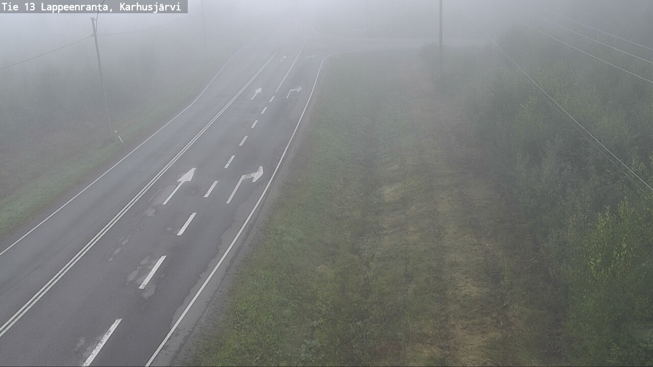 Weather Camera Image Road 13 Karhusjärvi, Lappeenranta, Etelä-Karjala