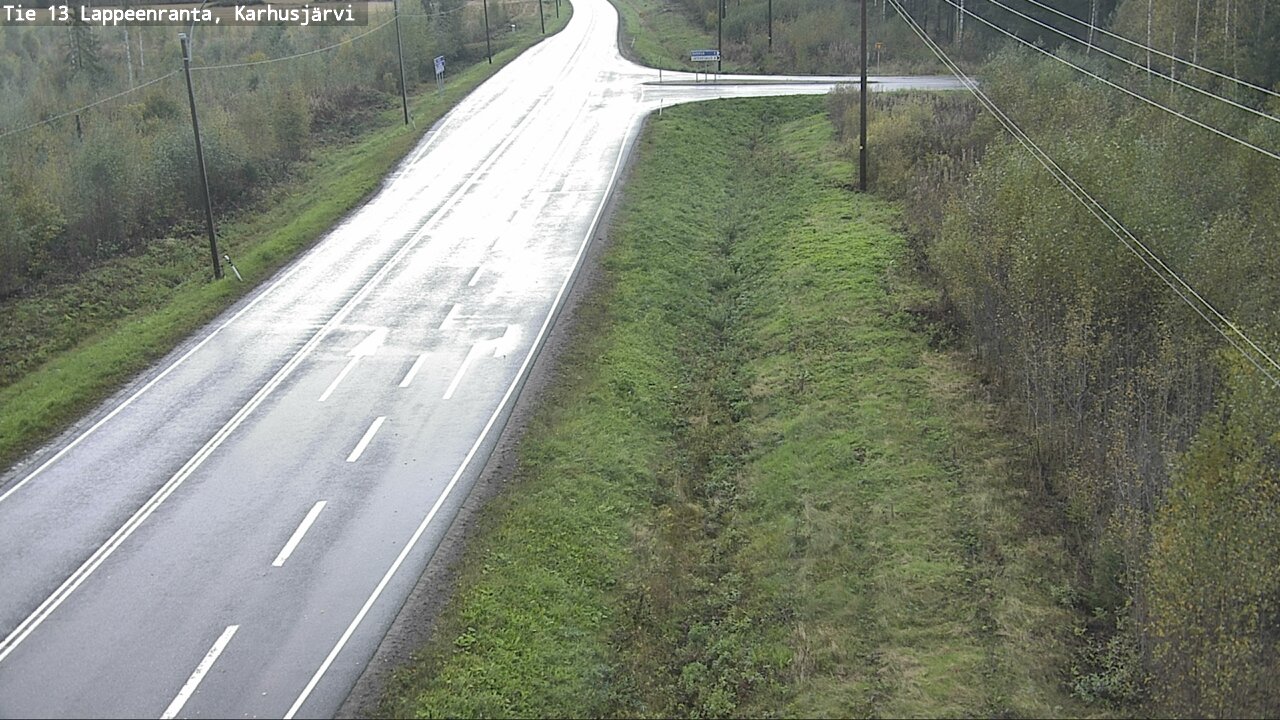 Weather Camera Image Road 13 Karhusjärvi, Lappeenranta, Etelä-Karjala