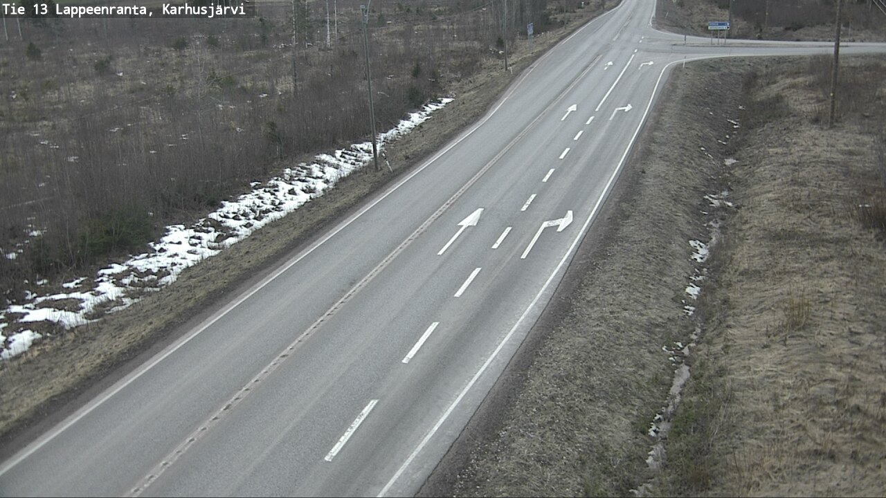 Weather Camera Image Road 13 Karhusjärvi, Lappeenranta, Etelä-Karjala