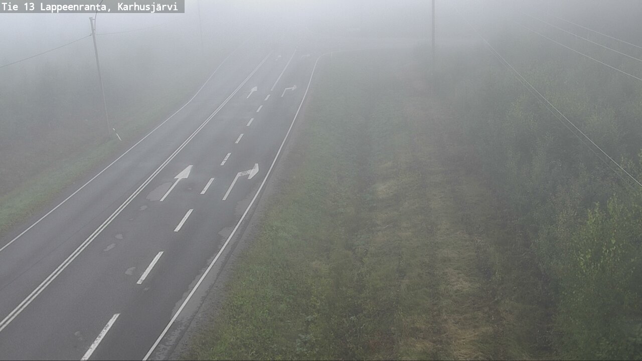 Weather Camera Image Road 13 Karhusjärvi, Lappeenranta, Etelä-Karjala