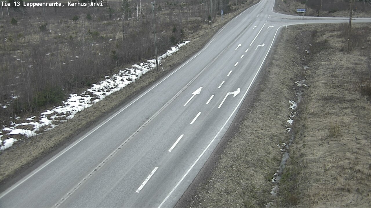 Weather Camera Image Road 13 Karhusjärvi, Lappeenranta, Etelä-Karjala
