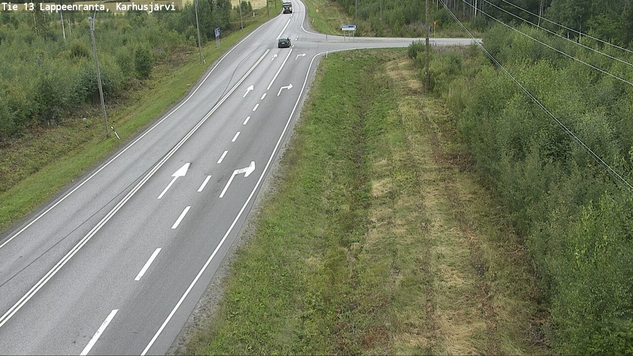 Weather Camera Image Road 13 Karhusjärvi, Lappeenranta, Etelä-Karjala
