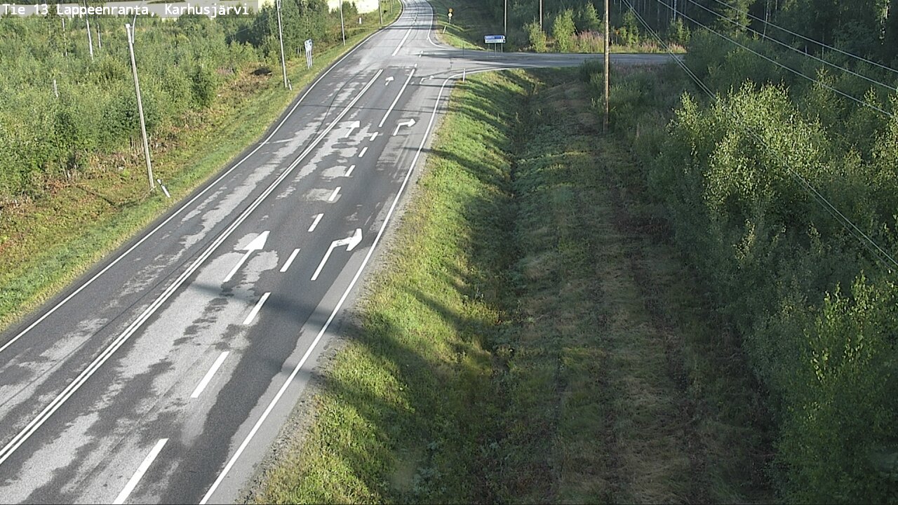 Weather Camera Image Road 13 Karhusjärvi, Lappeenranta, Etelä-Karjala