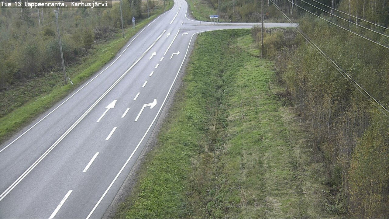 Weather Camera Image Road 13 Karhusjärvi, Lappeenranta, Etelä-Karjala