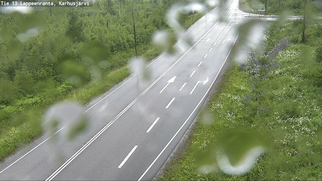 Weather Camera Image Väg 13 Karhusjärvi, Lappeenranta, Etelä-Karjala