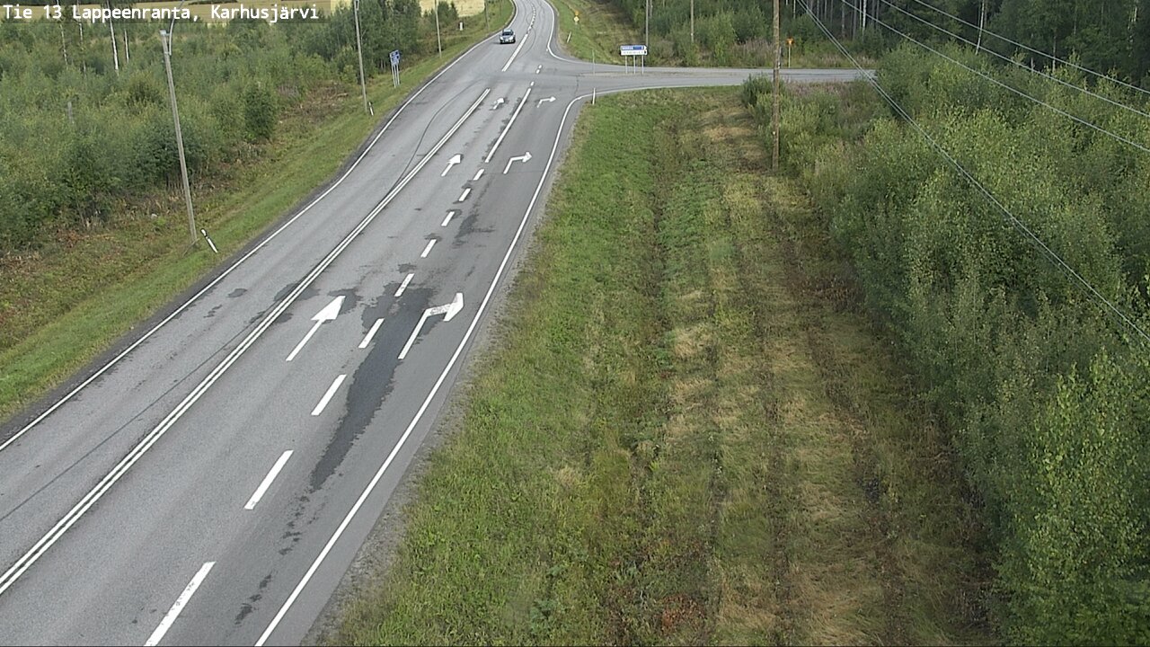 Weather Camera Image Road 13 Karhusjärvi, Lappeenranta, Etelä-Karjala
