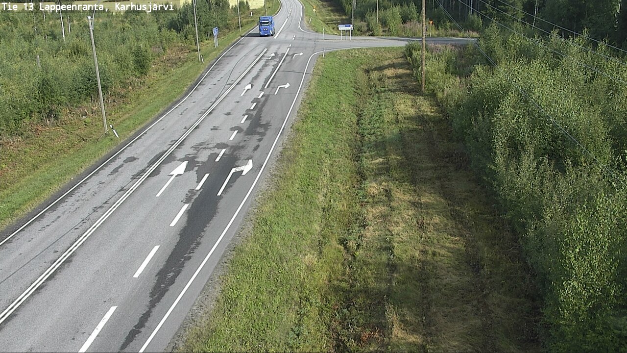 Weather Camera Image Road 13 Karhusjärvi, Lappeenranta, Etelä-Karjala