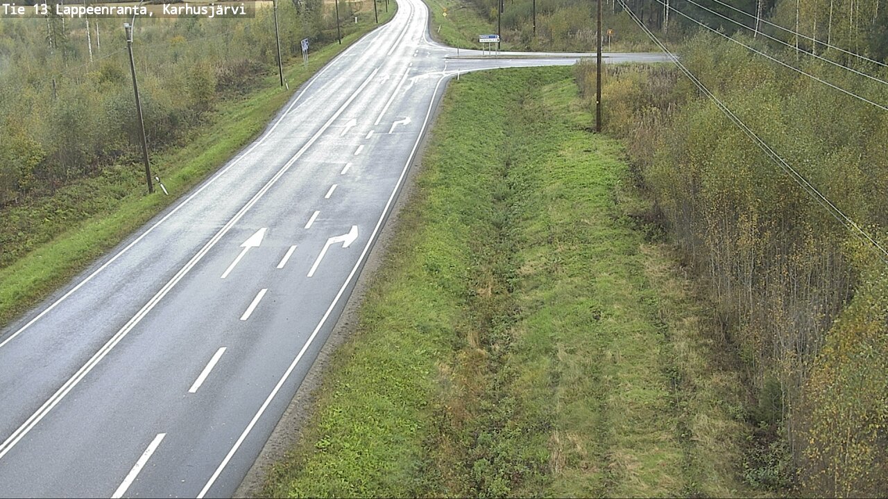 Weather Camera Image Road 13 Karhusjärvi, Lappeenranta, Etelä-Karjala