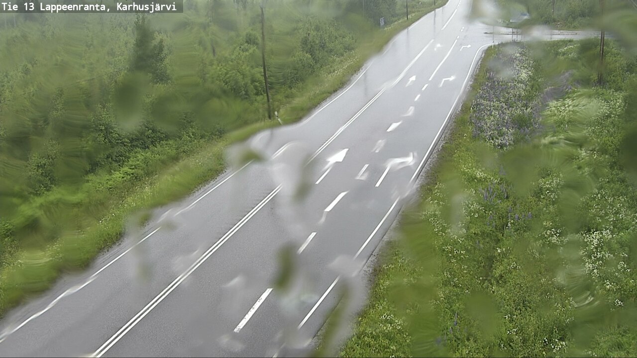 Weather Camera Image Väg 13 Karhusjärvi, Lappeenranta, Etelä-Karjala