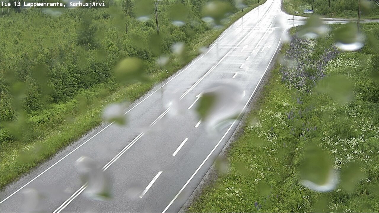 Weather Camera Image Väg 13 Karhusjärvi, Lappeenranta, Etelä-Karjala