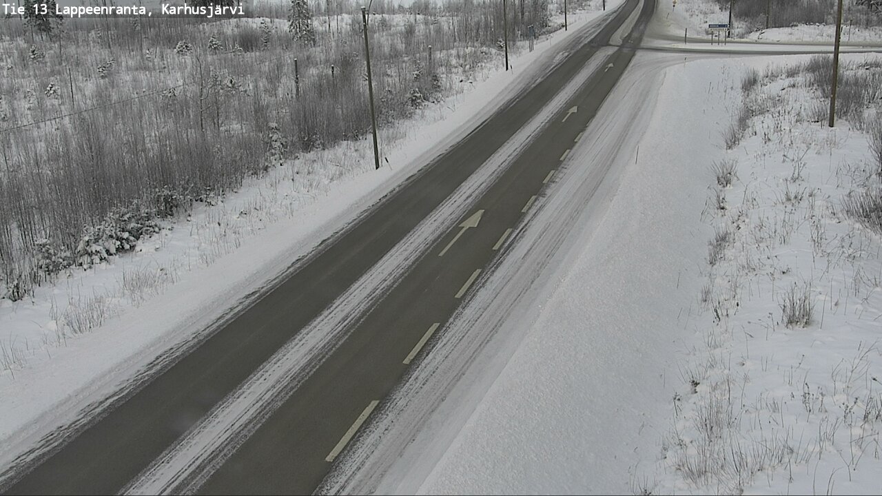Weather Camera Image Road 13 Karhusjärvi, Lappeenranta, Etelä-Karjala