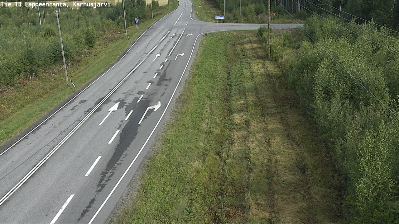Weather Camera Image Road 13 Karhusjärvi, Lappeenranta, Etelä-Karjala