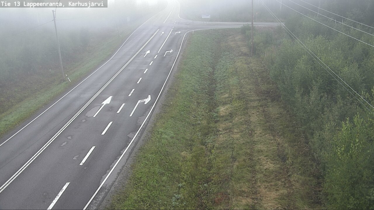 Weather Camera Image Road 13 Karhusjärvi, Lappeenranta, Etelä-Karjala
