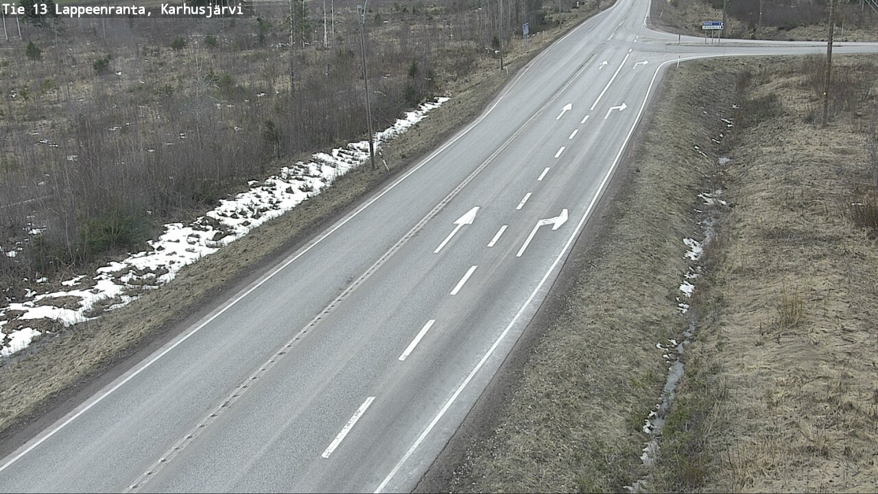 Weather Camera Image Road 13 Karhusjärvi, Lappeenranta, Etelä-Karjala