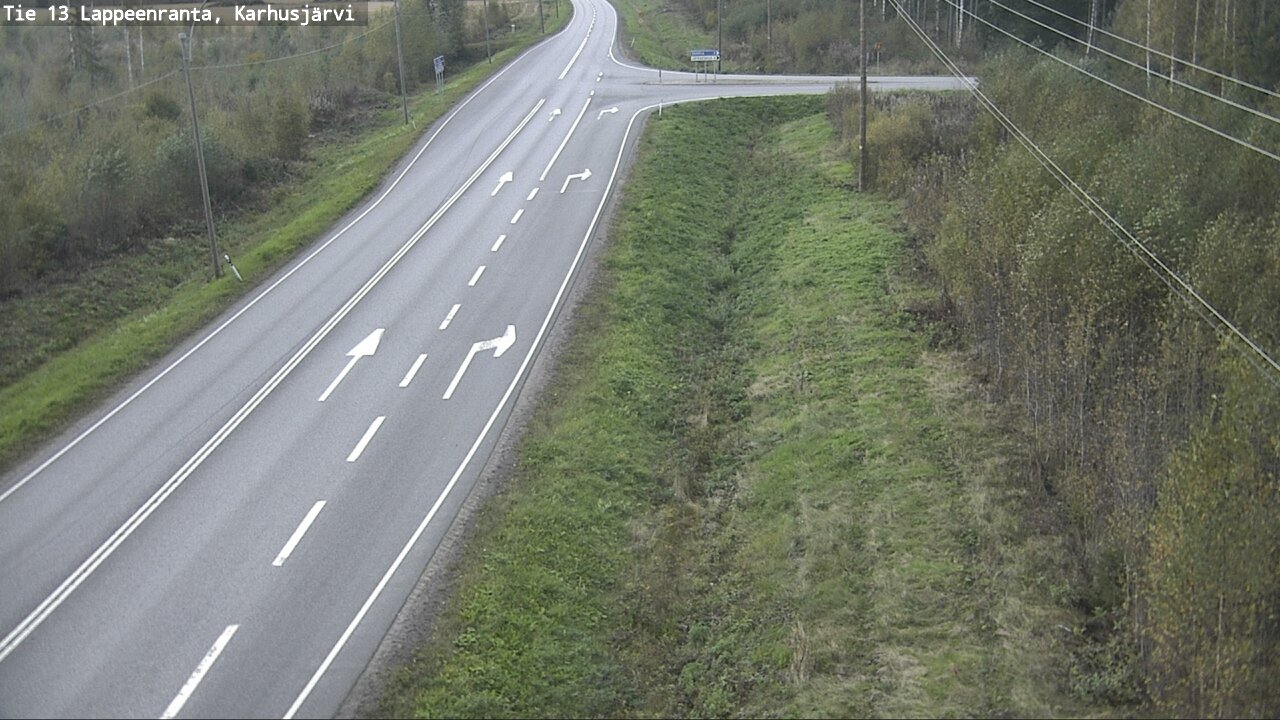 Weather Camera Image Road 13 Karhusjärvi, Lappeenranta, Etelä-Karjala
