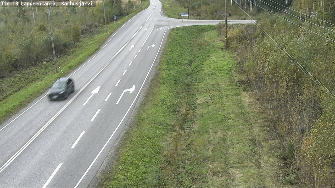Weather Camera Image Road 13 Karhusjärvi, Lappeenranta, Etelä-Karjala