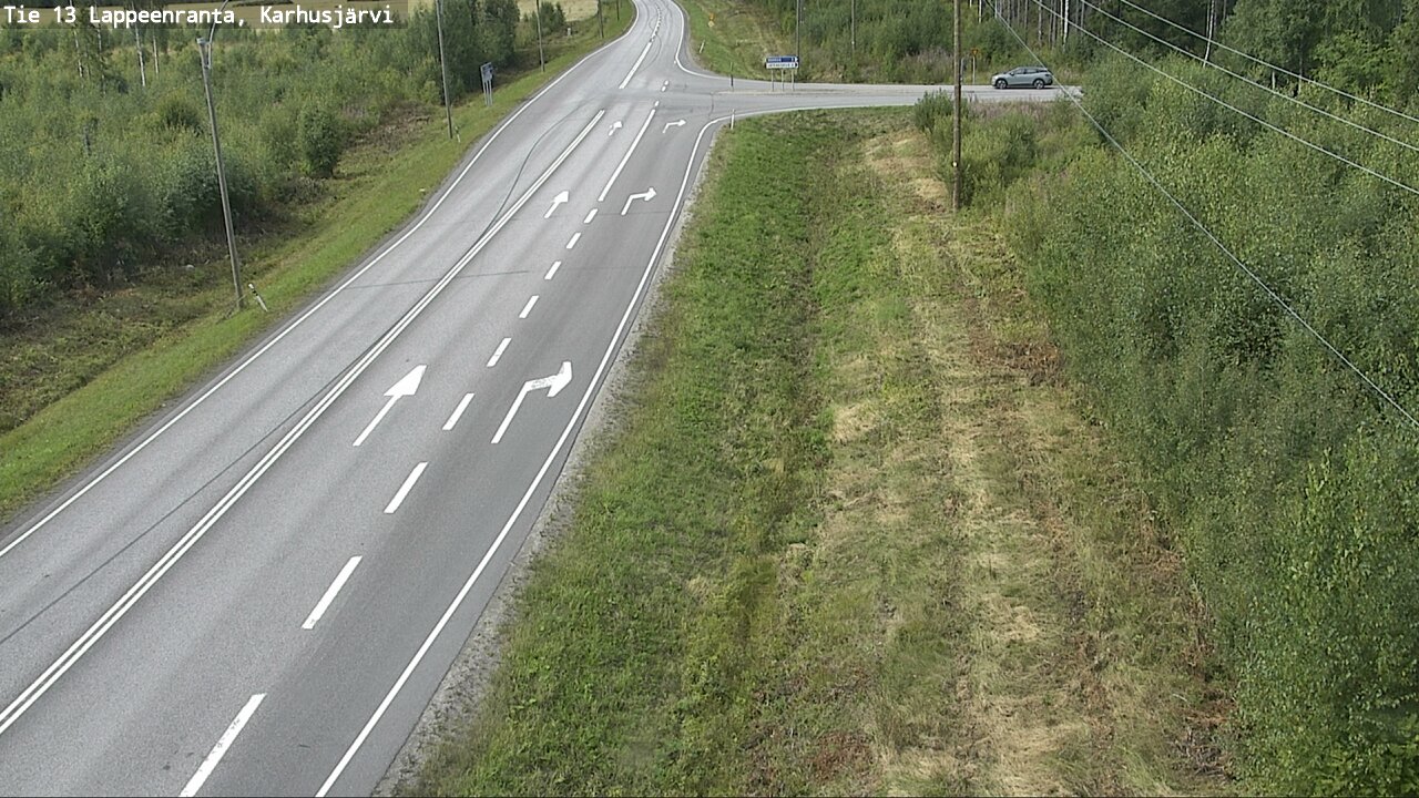 Weather Camera Image Road 13 Karhusjärvi, Lappeenranta, Etelä-Karjala