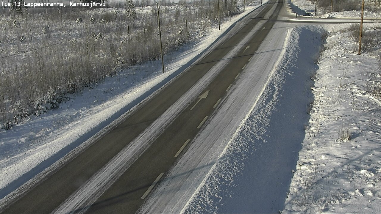 Weather Camera Image Road 13 Karhusjärvi, Lappeenranta, Etelä-Karjala