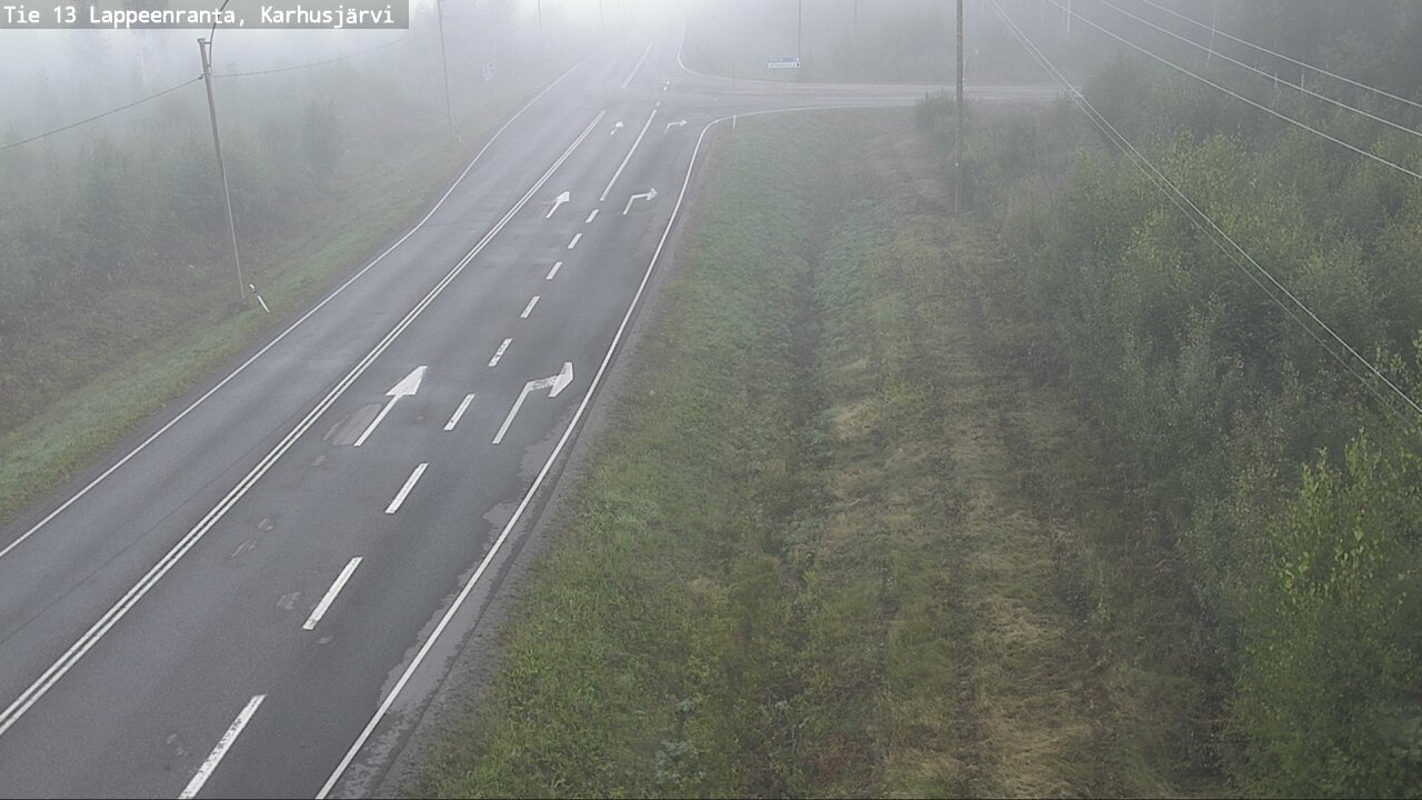 Weather Camera Image Road 13 Karhusjärvi, Lappeenranta, Etelä-Karjala