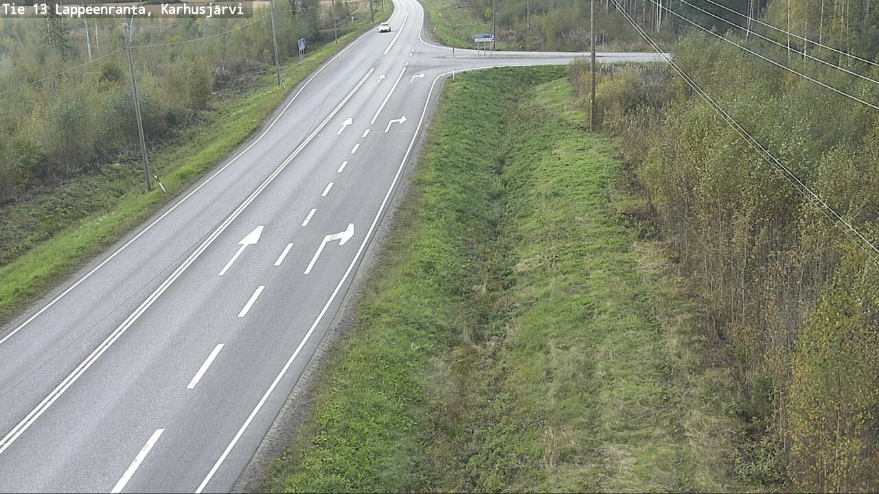 Weather Camera Image Road 13 Karhusjärvi, Lappeenranta, Etelä-Karjala