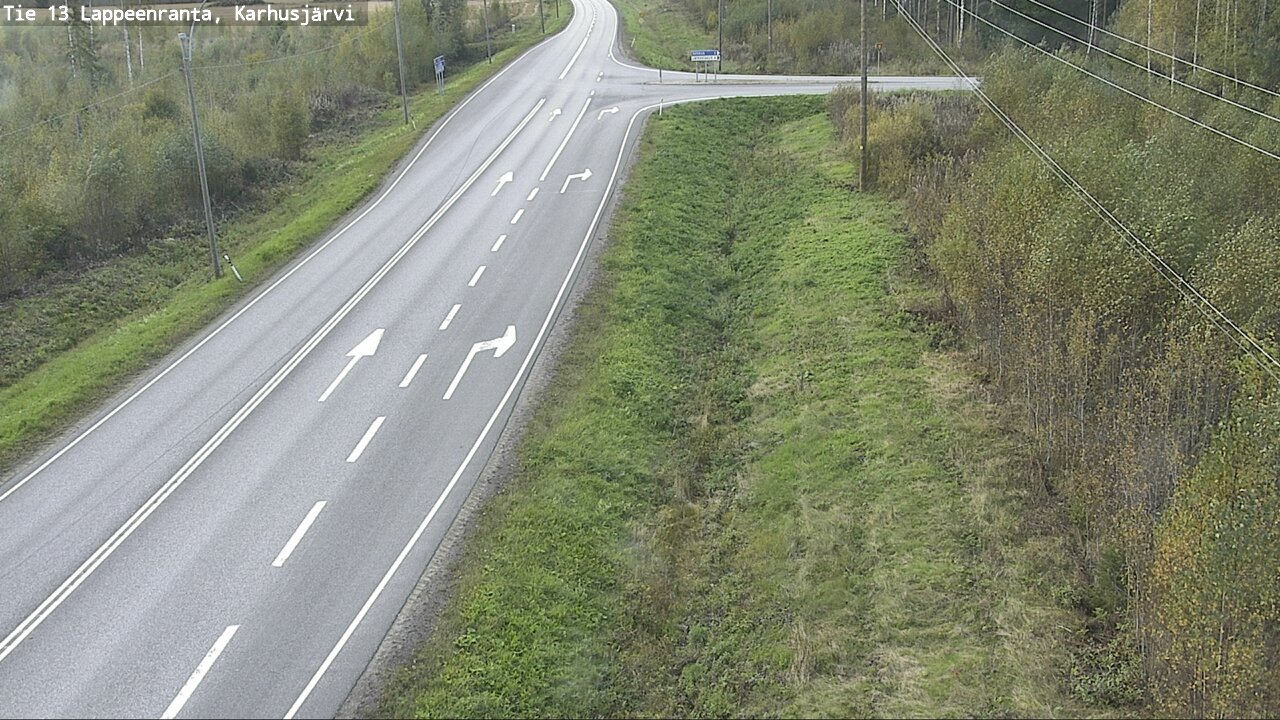 Weather Camera Image Road 13 Karhusjärvi, Lappeenranta, Etelä-Karjala