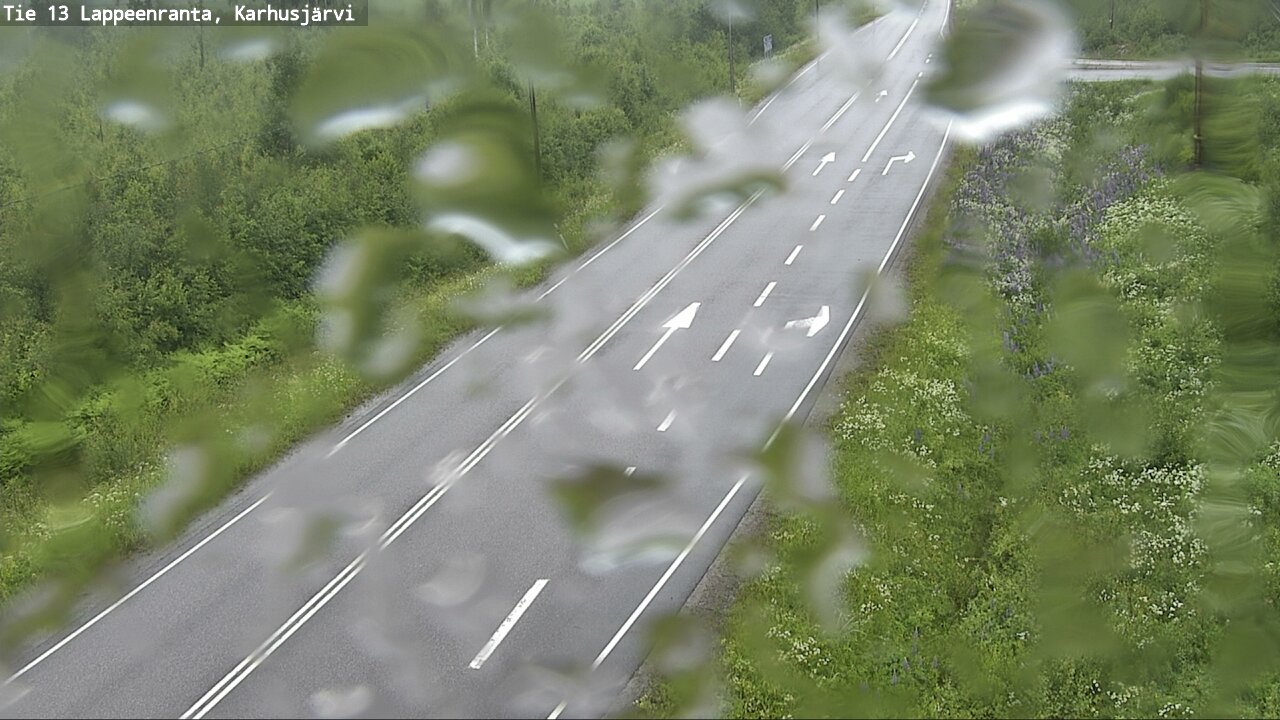 Weather Camera Image Väg 13 Karhusjärvi, Lappeenranta, Etelä-Karjala