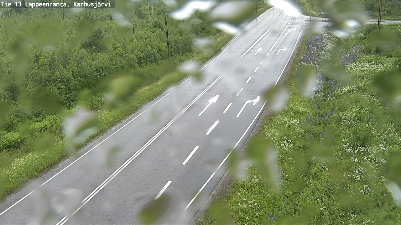 Weather Camera Image Väg 13 Karhusjärvi, Lappeenranta, Etelä-Karjala