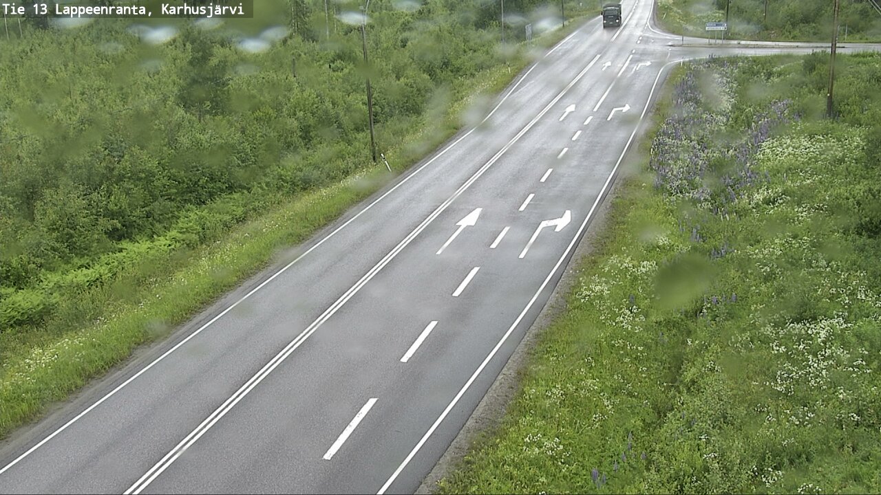 Weather Camera Image Väg 13 Karhusjärvi, Lappeenranta, Etelä-Karjala